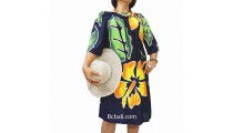 poncho top dress black handpainting flowers 